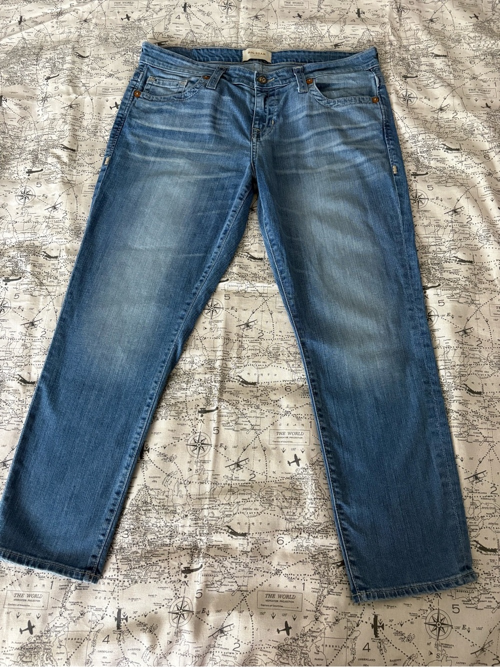 Big Star womens Light Blue Relaxed Jeans